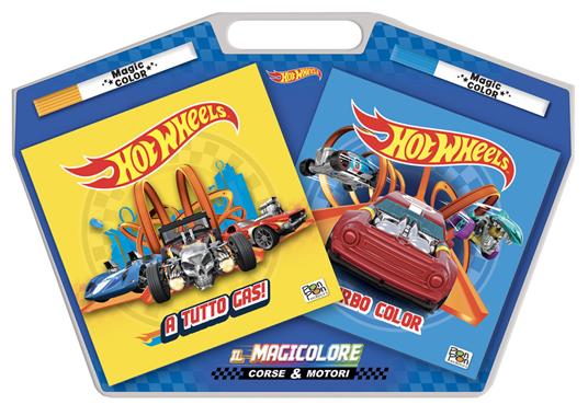 Corse & motori. Hot Wheels. Magicolore. Ediz. a colori. Con pennarello svelacolori - copertina