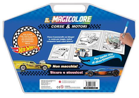 Corse & motori. Hot Wheels. Magicolore. Ediz. a colori. Con pennarello svelacolori - 2