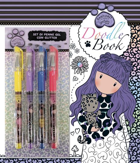 Doodle book. Gorjuss. Ediz. a colori. Con 4 penne glitter - Marta Moccaldi - copertina