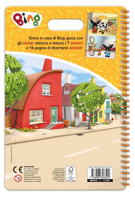 A casa di Bing! Bing. Puffy sticker. Ediz. a colori. Ediz. a spirale. Con Adesivi - 2