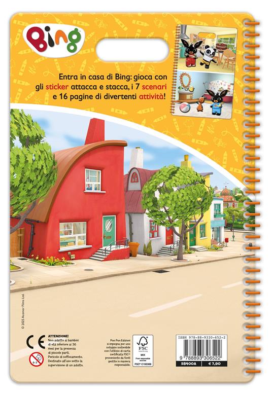 A casa di Bing! Bing. Puffy sticker. Ediz. a colori. Ediz. a spirale. Con Adesivi - 2