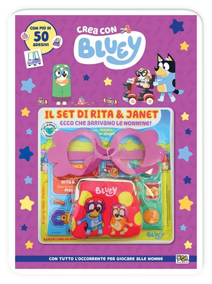 Il set di Rita e Janet. Crea con Bluey. Ediz. a colori. Con set di Rita e Janet - Cristina Panzeri - copertina
