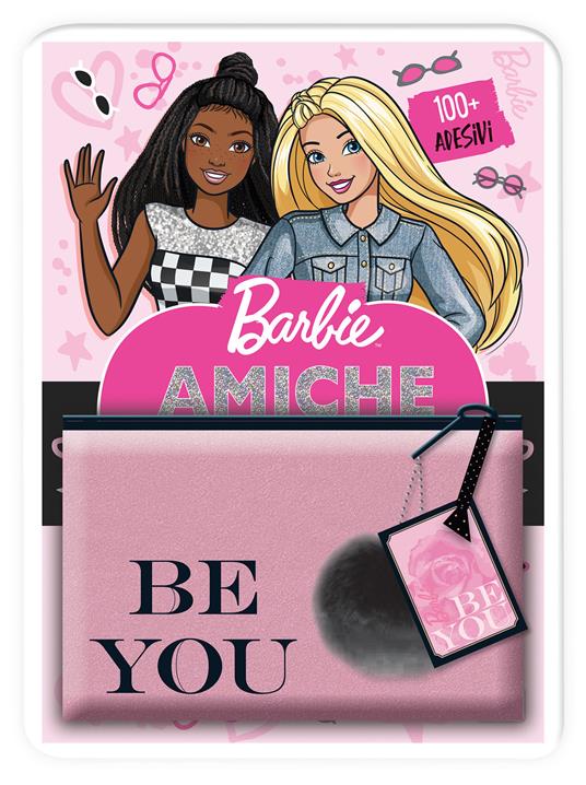 Amiche per sempre. Barbie. Activity book. Con adesivi. Ediz. a colori. Con pochette - Lucia Marenzi - copertina
