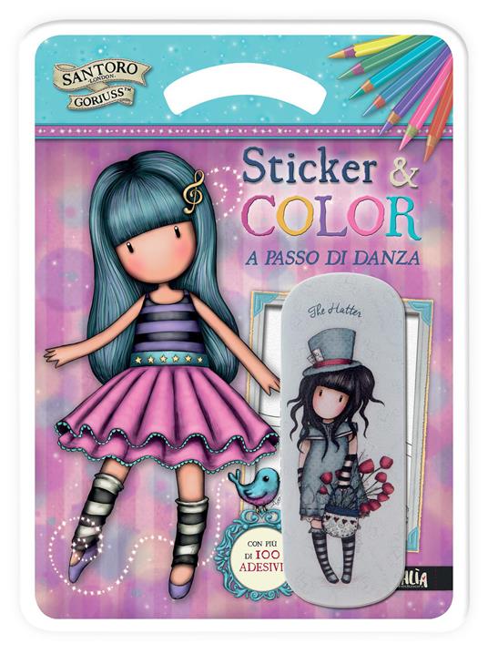 A passo di danza. Gorjuss. Sticker & color. Con adesivi. Ediz. a colori. Con custodia occhiali rigida - copertina