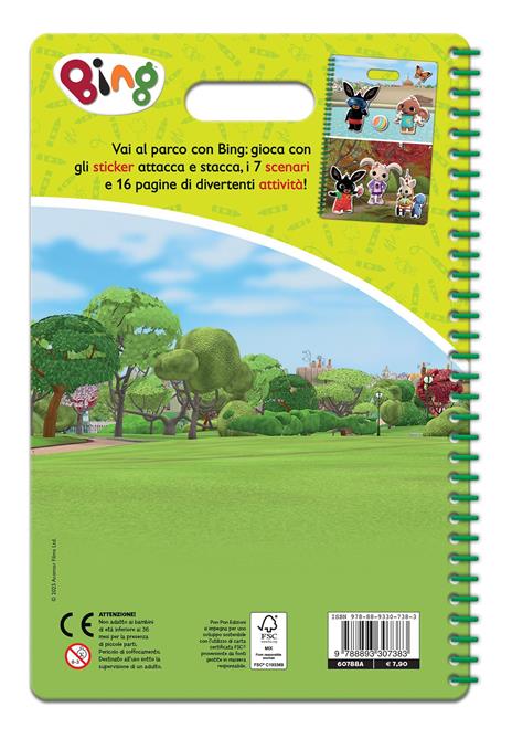 Al parco con Bing! Bing. Puffy sticker. Ediz. a colori. Ediz. a spirale. Con Adesivi - Cristina Panzeri - 2