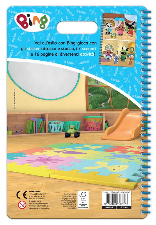 All'asilo con Bing. Puffy sticker. Ediz. a colori. Con Adesivi - 2