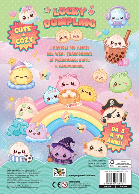 Lucky dumpling. Cozy coloring. Con adesivi. Ediz. illustrata - 2