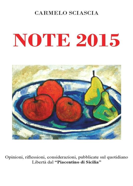Note 2015 - Carmelo Sciascia - copertina
