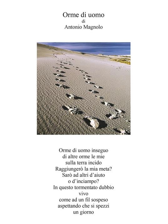 Orme di uomo - Antonio Magnolo - copertina