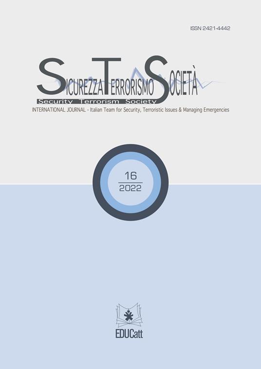 Sicurezza, terrorismo, società. International journal. Ediz. italiana e inglese (2022). Vol. 16 - copertina