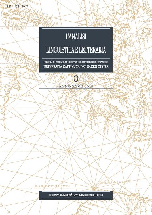 L' analisi linguistica e letteraria (2019). Vol. 3 - copertina