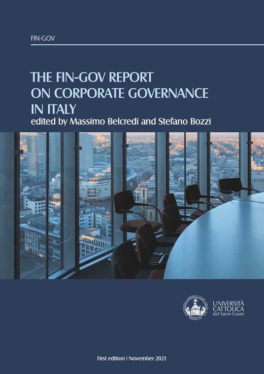 The Fin-Gov report on corporate governance in Italy - copertina