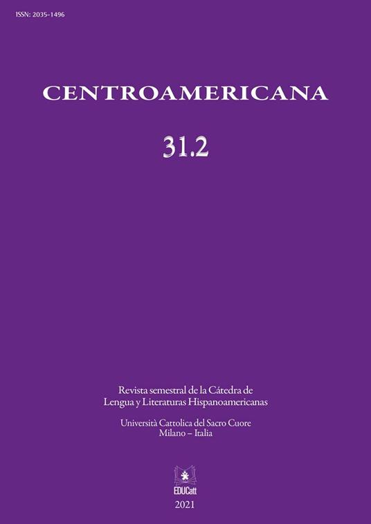 Centroamericana (2021). Vol. 31.2 - copertina