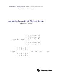 Appunti ed esercizi di algebra lineare