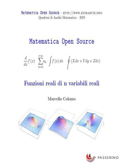 Funzioni reali di n variabili reali - Marcello Colozzo - ebook