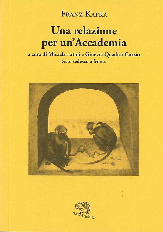 Una relazione per un'Accademia. Testo tedesco a fronte - Franz Kafka - copertina