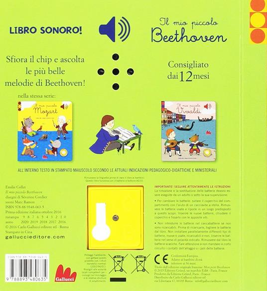 Il mio piccolo Beethoven. Libro sonoro - Emilie Collet - 2