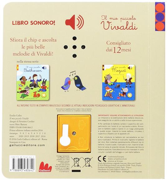 Il mio piccolo Vivaldi. Libro sonoro - Emilie Collet - 2