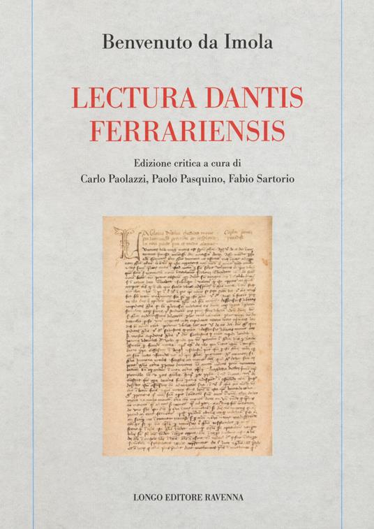 Lectura dantis ferrariensis - Benvenuto da Imola - copertina