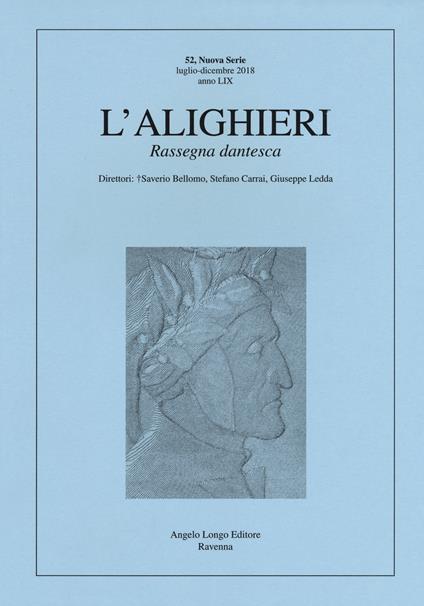 L'Alighieri. Rassegna dantesca. Vol. 52 - copertina