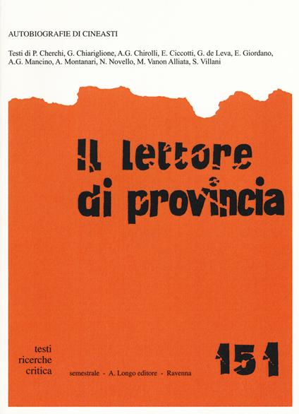 Il lettore di provincia. Vol. 151 - copertina