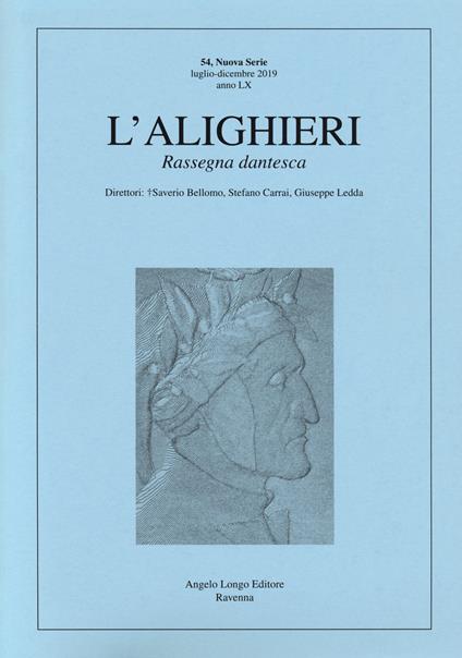 L'Alighieri. Rassegna dantesca. Vol. 54 - copertina