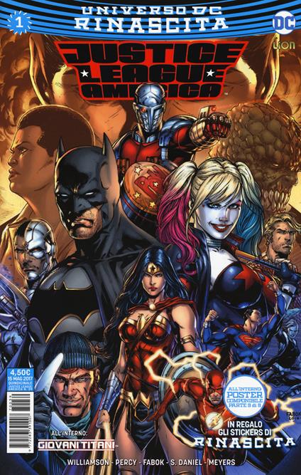 Rinascita. Justice League America. Con Adesivi. Vol. 1 - copertina
