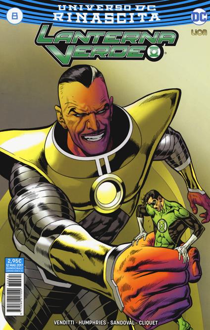 Rinascita. Lanterna verde. Vol. 8 - Robert Venditti,Sam Humphries,Rafa Sandoval - copertina