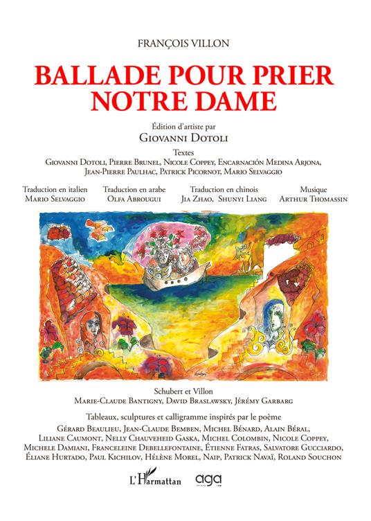 Ballade pour prier Notre Dame. Edition d’artiste par Giovanni Dotoli. Con CD-Audio - François Villon - copertina