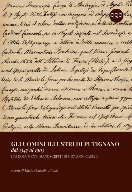 Gli uomini illustri di Putignano dal 1347 al 1903. Dai documenti manoscritti di Giovanni Casulli - copertina