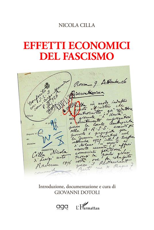 Effetti economici del fascismo - Nicola Cilla - copertina