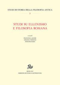 Studi su ellenismo e filosofia romana - copertina