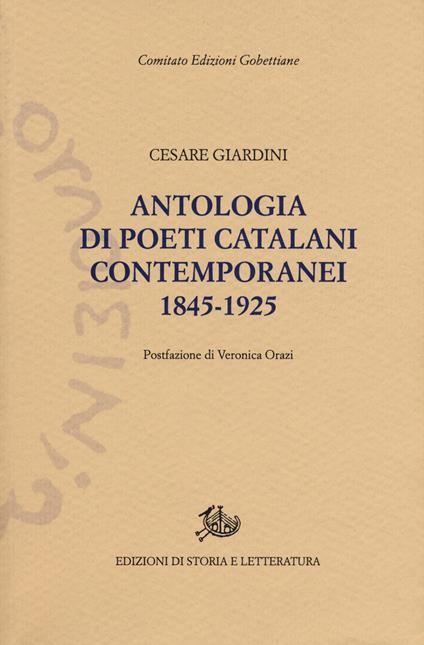 Antologia dei poeti catalani contemporanei (1845-1925) - copertina