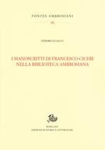 I manoscritti di Francesco Ciceri nella Biblioteca Ambrosiana