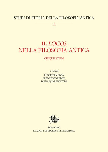 Il logos nella filosofia antica. Cinque studi - copertina