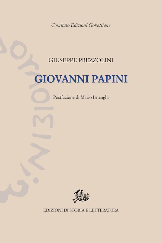 Giovanni Papini - Giuseppe Prezzolini - copertina