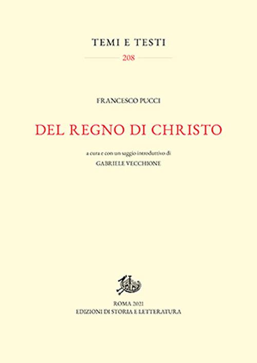 Del regno di Christo - Francesco Pucci - copertina