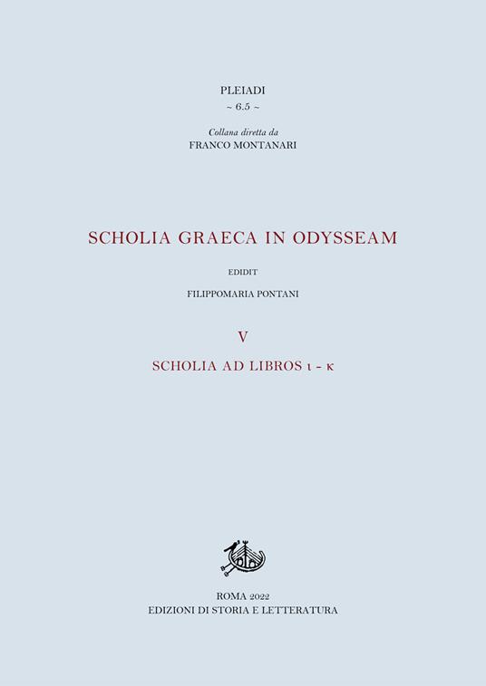 Scholia graeca in Odysseam. Vol. 5: Scholia ad libros l-k. - copertina