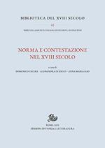 Norma e contestazione nel XVIII secolo