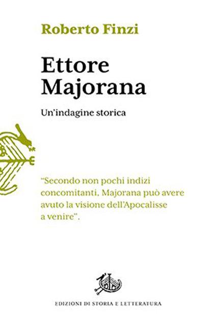 Ettore Majorana. Un'indagine storica - Roberto Finzi - copertina