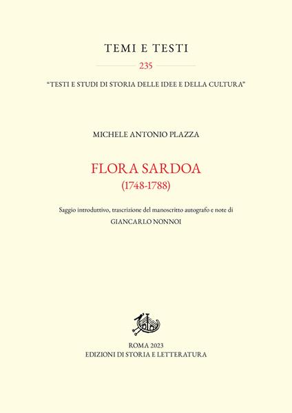 Flora Sardoa (1748-1788) - Michele Antonio Plazza - copertina