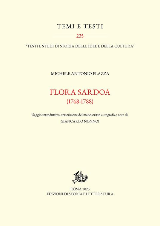 Flora Sardoa (1748-1788) - Michele Antonio Plazza - copertina