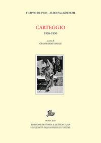 Carteggio 1926-1950 - Filippo De Pisis,Aldo Palazzeschi - copertina