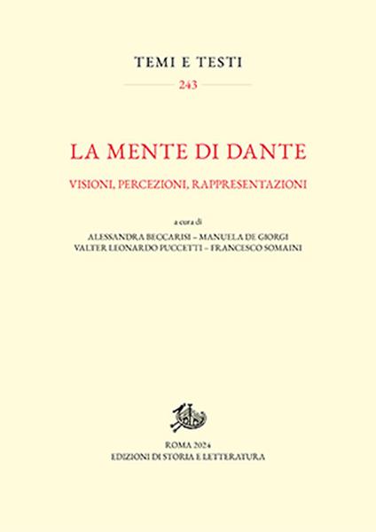 La mente di Dante. Visioni, percezioni, rappresentazioni - copertina
