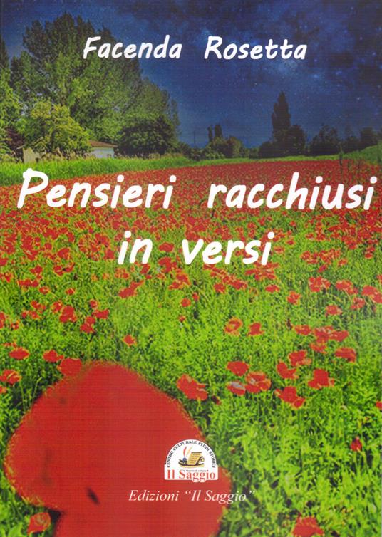 Pensieri racchiusi in versi - Rosetta Facenda - copertina