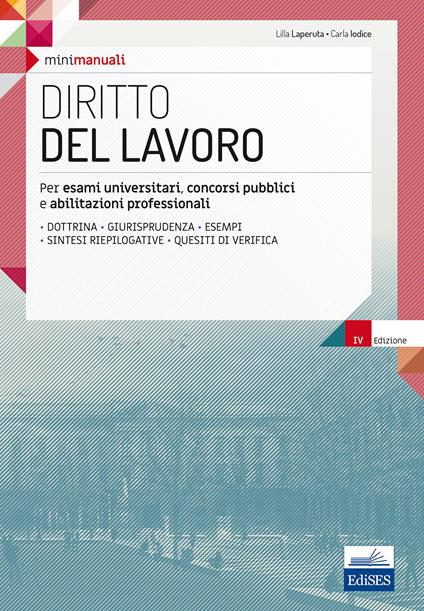 Diritto del lavoro. Teoria e test per la preparazione all'esame - copertina