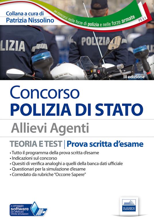 Concorso Polizia di Stato. Allievi agenti. Teoria e test per la prova scritta d'esame. Con Contenuto digitale per download e accesso on line - copertina