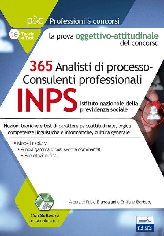 365 analisti di processo-consulenti professionali. La prova oggettivo-attitudinale del concorso. Con Contenuto digitale per accesso online - copertina