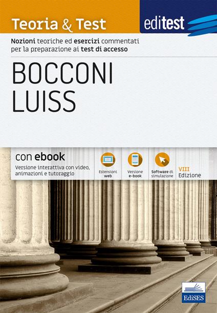 Editest. Bocconi Luiss. Teoria & test Nozioni teoriche ed esercizi commentati per la preparazione ai test di ammissione. Con e-book. Con espansione online - copertina
