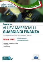 Concorso allievi marescialli Guardia di Finanza. Prova orale di cultura generale. Teoria e test